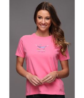 Life is good Chill Hammock Crusher Tee Womens T Shirt (Pink)