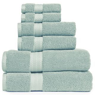 ROYAL VELVET Egyptian Cotton Solid Bath Towels, Green