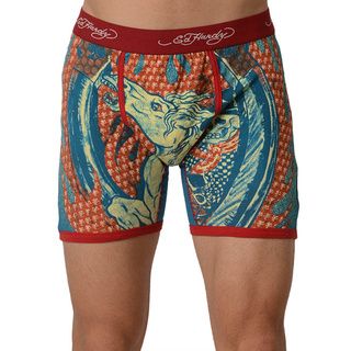 Ed Hardy Mens Red Cowboy And Horse Boxer Brief