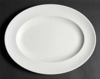 Wedgwood Galaxie White 13 Oval Serving Platter, Fine China Dinnerware   All Whi