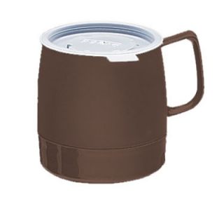 Dinex 8 oz Classic Insulated Stackable Mug, Chocolate