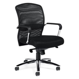 Offices To Go High Back Mesh Tilter Executive Chair with Fixed Height Molded 