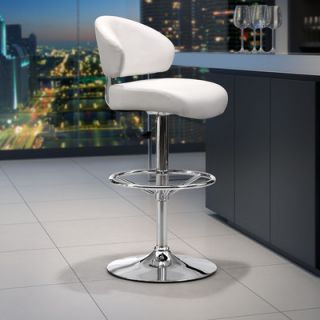 dCOR design Tarragon 27 Adjustable Bar Stool 301375 / 301376 Color White