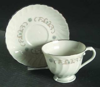 Syracuse Westminster Footed Cup & Saucer Set, Fine China Dinnerware   Silhouette