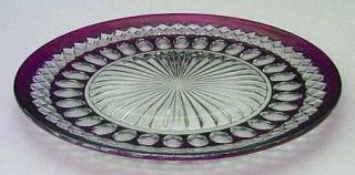 Westmoreland Waterford Ruby Bowl Plate Luncheon   Stem #1932, Ruby On Crystal