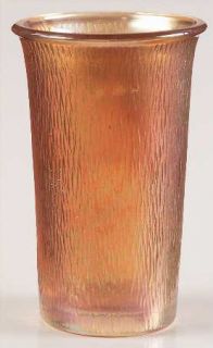 Imperial Glass Ohio Tree Bark Marigold 6 Oz Flat Tumbler   Marigold, Carnival