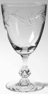 Tiffin Franciscan Eastwind Water Goblet   Stem #17593, Cut