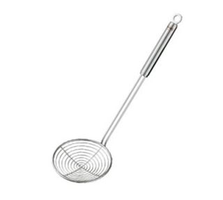 Rosle 15.2 in Skimmer w/ Round Handle & Wire Mesh, 4.7 in Round, Stainless