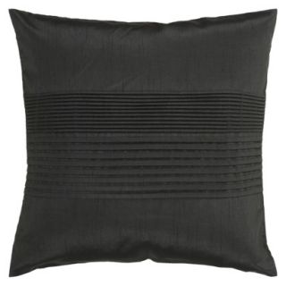 Pleated Toss Pillow   Black