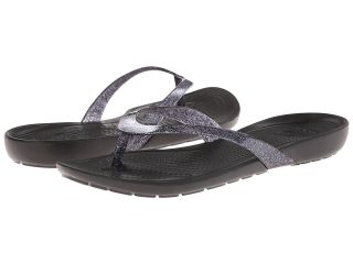 Crocs Really Sexi Flip Glitter Womens Sandals (Black)