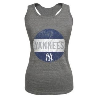 MLB Womens New York Yankees Tank Top   Grey (S)