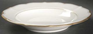 Mikasa Gold Tiara Large Rim Soup Bowl, Fine China Dinnerware   Gold Trim, Lines