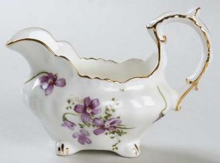 Hammersley Victorian Violets Mini Creamer, Fine China Dinnerware   Bunches Of Vi