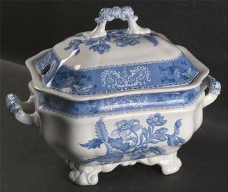 Spode Camilla Blue (Earthenware,Scalloped)  Tureen &  Lid, Fine China Dinnerware