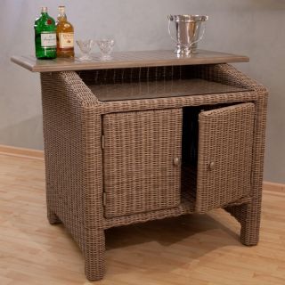Anacara Pacifica All Weather Wicker Entertainer Bar Multicolor   6520DW 
