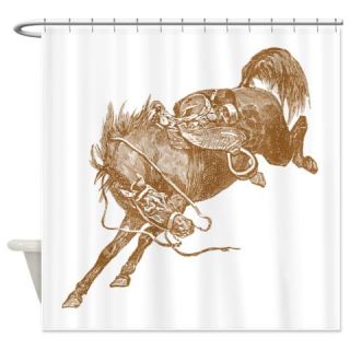  Brown Bronco Shower Curtain  Use code FREECART at Checkout