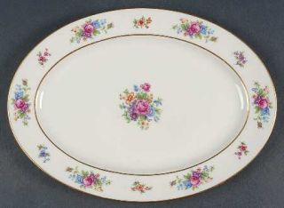 Lenox China Lenox Rose 11 Oval Serving Platter, Fine China Dinnerware   Floral