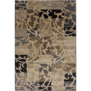 Patchwork Vines Safari Tan Rug (53 X 76)