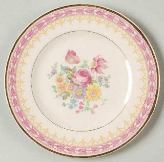 Syracuse Betsy Ross Pink Bread & Butter Plate, Fine China Dinnerware   Floral Ce