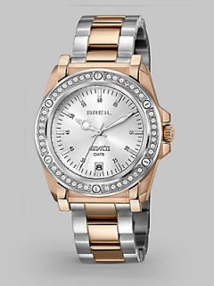 Breil Lady Rose IP Stainless Steel Bracelet Watch   Rose Gold/Silver