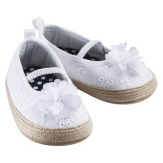 Just One YouMade by Carters Infant Girls Eyelet Espadrille White 3 (6 9M)