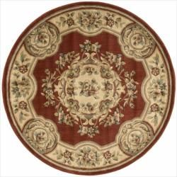 Nourison Chateau Rust Rug (53 Round)