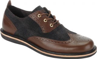 Mens Rockport Eastern Parkway Casual Wingtip   Juniper Leather/Plaid Lace Up Sh