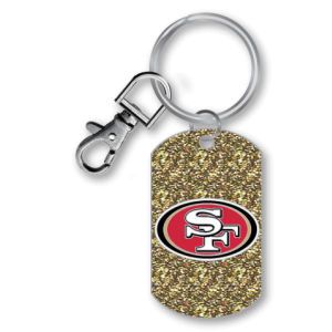 San Francisco 49ers AMINCO INC. Glitter Key Ring