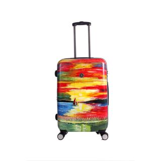 Neocover Sailing Through Sunsets 24 inch Medium Hardside Spinner Upright Suitcase (MulticolorWeight 8.6 pounds Pockets One (1) large pocket, two (2) small pockets Carrying handle Metal handle with soft rubber grip Impact locking push button aluminum te