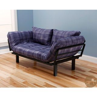 Christopher Knight Home Multi flex Black Metal Daybed/lounger With Purple/ White Mattress And Pilllows Set