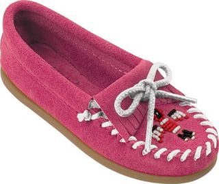 Infants/Toddlers Minnetonka Thunderbird II   Hot Pink Suede Ornamented Shoes