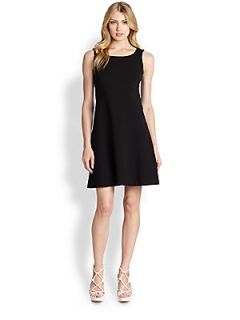 Armani Collezioni Sleeveless Jersey Dress   Black