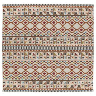 Flatweave Tribeca Paprikal Wool Rug (80 X 80 Square)