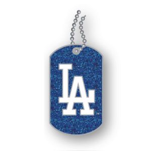 Los Angeles Dodgers AMINCO INC. Glitter Dog Tag