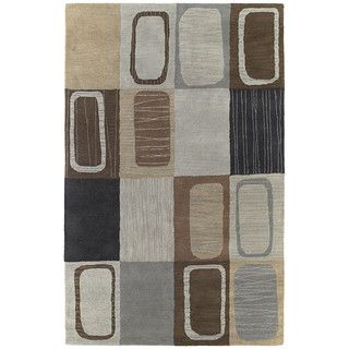 Hand tufted Lawrence Multicolored Dimensions Wool Rug (3 X 5)