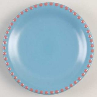 Luna Garcia Dots On Rim (Raspberry On Azure) Bread & Butter Plate, Fine China Di