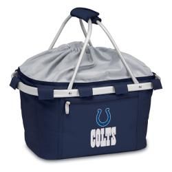 Picnic Time Inianapolis Colts Metro Basket (NavyDimensions 19 inches high x 11 inches wide x 10 inches deepLightweight Waterproof interiorExpandable drawstring topAluminum frameExterior zip closure pocket )