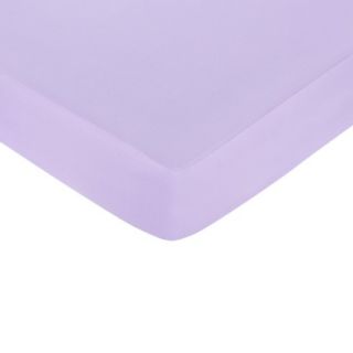 Princess Fitted Crib Sheet   Purple
