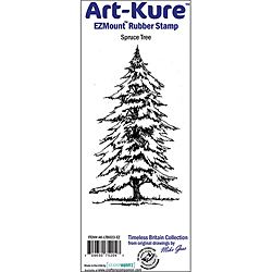 Art kure Spruce Tree EZmount Cling Stamp