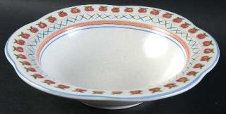 Mikasa Country Image Rim Soup Bowl, Fine China Dinnerware   Country Charm, Apple