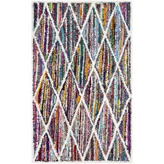Safavieh Handmade Contemporary Nantucket Multicolored Cotton Rug (3 X 5)