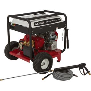 NorthStar Gas Cold Water Pressure Washer   4.5 GPM, 4000 PSI, Electric Start,
