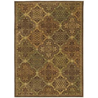 Tommy Bahama Home Rugs Dark Brown Moroccan Mosaic Transitional Rug (36 X 5)