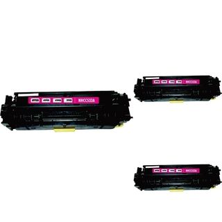 Basacc Magenta Cartridge Set Compatible With Hp Cc533a (pack Of 3) (Magenta (CC533A)CompatibilityHP Color LaserJet CM2320/ Color LaserJet CP2025All rights reserved. All trade names are registered trademarks of respective manufacturers listed.California PR