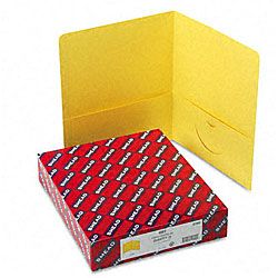Smead Yellow Recycled Two pocket Portfolios (25 Per Box)