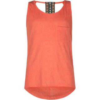 Girls Tape Back Tank Coral In Sizes Large, Small, Medium, X Large, X 