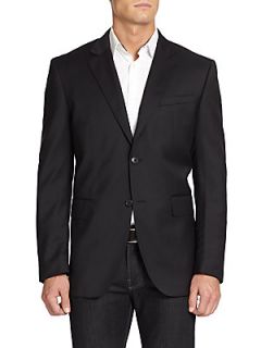 Virgin Wool Two Button Suit Jacket
