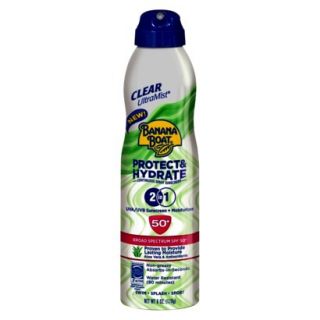 Banana Boat Protect & Hydrate 2 in 1 Sunscreen Spray with SPF 50+   6 oz