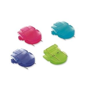 Advantus Fabric Panel Wall Clips Standard Size Assorted Cool Colors 4/pack (Assorted Model Wall Clips Pack of 4 )