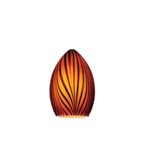 WAC Lighting G918AM Tigra Glass Shade for Quick Connect Pendant Amber
